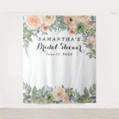赤面フローラブライダルシャワーフォトブース タペストリー (正面)