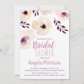 赤面フローラブライダルシャワー 招待状 (正面)