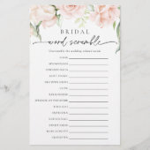 赤面フローラブライダル単語スクランブルシャワーゲーム (正面)