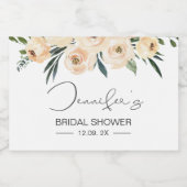 赤面フローラブライダル飲食品ラベルセット スパークリングワインラベル (シングルラベル)