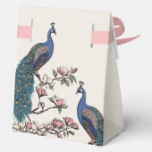 赤面フローラブルーティール（緑がかった色）ピーコック&マグノリアフラワーズ フェイバーボックス (裏面)