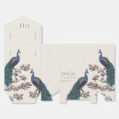 赤面フローラブルーティール（緑がかった色）ピーコック&マグノリアフラワーズ フェイバーボックス (見開き)