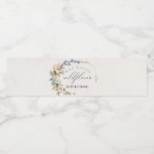 赤面フローラベビーシャワーまたは誕生日ボトルラップ ペットボトルラベル (シングルラベル)