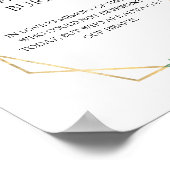 赤面フローラホワイト結婚ズこのキャンドルバーンズ ポスター (角)