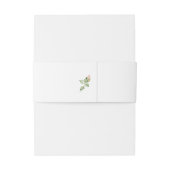 赤面フローラホワイト結婚式招待状ベリーバンド 招待状ベリーバンド (裏面例)