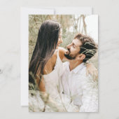 赤面フローラホワイトWe Do Photo 結婚's 招待状 (裏面)