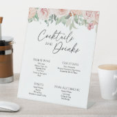 赤面フローラホワ結婚イト飲料バー標識 台座サイン (インサイチュ)