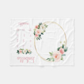 赤面フローラマイルストーンブランケットガール月毛布 フリースブランケット (正面(横))