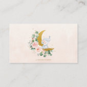 赤面フローラムーンエレファントシャワーブックベビー エンクロージャーカード (裏面)