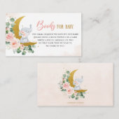 赤面フローラムーンエレファントシャワーブックベビー エンクロージャーカード (正面/裏面)