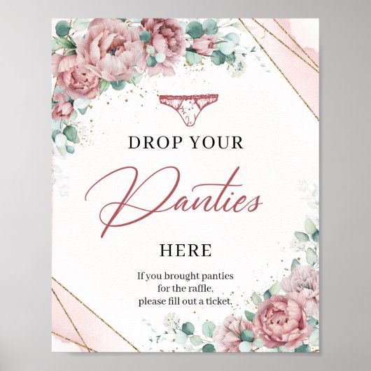 赤面フローラユーカリここにパンティを落とす ポスター (正面)