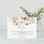 赤面フローラライフサンキューカードお祝い サンキューカード (スタンド正面)