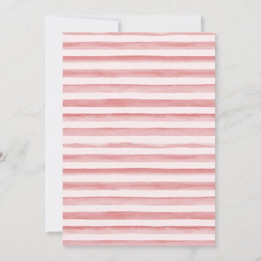 赤面フローラリトルオネダーフルガール1st誕生日 招待状 (裏面)