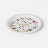 赤面フローラリースハッピーマザーズ ペーパープレート (アングル)