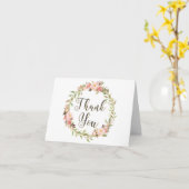 赤面フローラリースワン1歳の誕生日ありがとう カード (黄色い花)