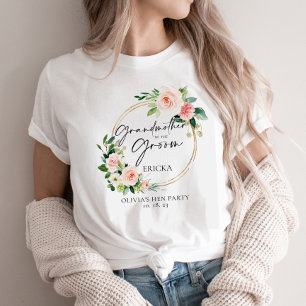赤面フローラリース祖母の新郎 Tシャツ