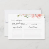 赤面フローラレシピカード (正面)