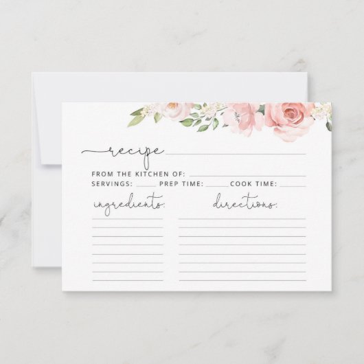 赤面フローラレシピカード (正面)