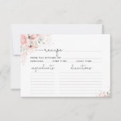 赤面フローラレシピカード (正面)