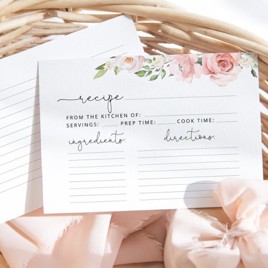 赤面フローラレシピカード