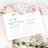 赤面フローラレシピカード