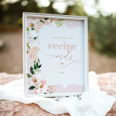 赤面フローラワイルドフラワー離れはあなたのレシピカード ポスター