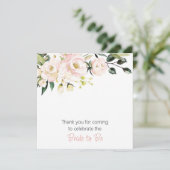 赤面フローラワインチャームラベル サンキューカード (スタンド正面)