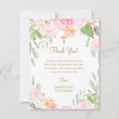 赤面フローラ共産主義またはバプテスマ ノートカード (正面)