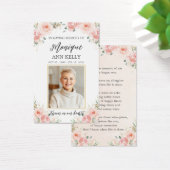 赤面フローラ写真葬儀記念しおり (デスク)