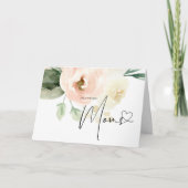 赤面フローラ妊娠告知ベビー明示 カード (正面)