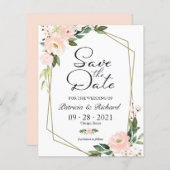 赤面フローラ幾何学予算日付の保存 (正面/裏面)