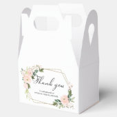 赤面フローラ幾何学的ブライダルシャワーありがとう フェイバーボックス (オープン)