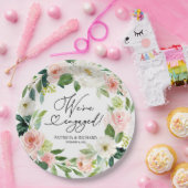 赤面フローラ我々は婚約した婚約パーティ ペーパープレート (パーティー)