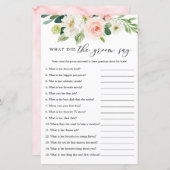 赤面フローラ新郎がゲームカードを言った内容 (正面/裏面)