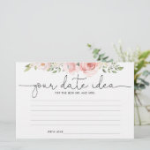 赤面フローラ日付の夜アイディア。日付jar 便箋 (スタンド正面)