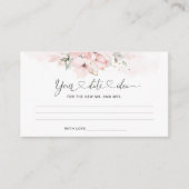 赤面フローラ日付の夜アイディア。JARエンクロージャの日付 エンクロージャーカード (正面)