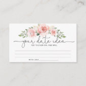 赤面フローラ日付の夜アイディア。JARエンクロージャの日付 エンクロージャーカード (正面)