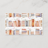 赤面フローラ書店ブライダルシャワーレシピカード エンクロージャーカード (裏面)