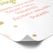 赤面フローラ最初の誕生日マイルストーンのポスター ポスター (角)