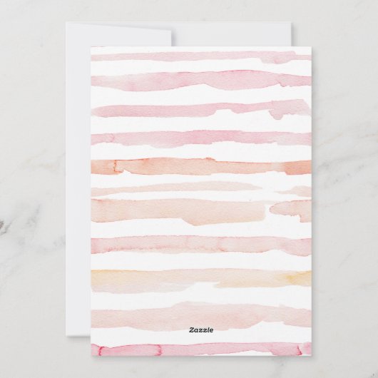 赤面フローラ水彩の卒業発表 シーズンカード (裏面)