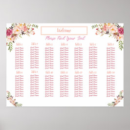 赤面フローラ水彩着座図 ポスター