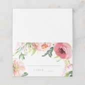 赤面フローラ牡丹結婚式招待状エスコートカード プレイスカード (外部開封)