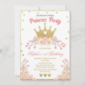 赤面フローラ王室のクラウンプリンセス誕生日パーティー 招待状 (正面)