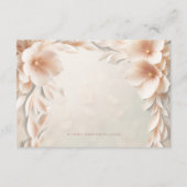 赤面フローラ結婚の詳細カード エンクロージャーカード (正面)