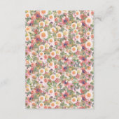 赤面フローラ結婚の詳細カード エンクロージャーカード (裏面)