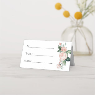 赤面フローラ結婚ホワイト座席表 プレイスカード