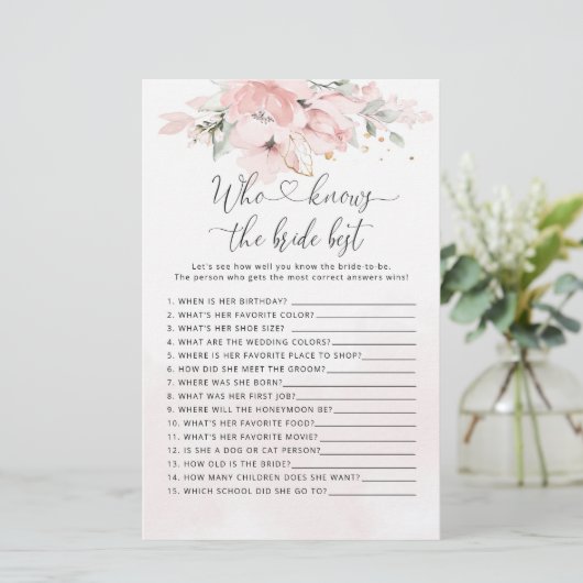 赤面フローラ花嫁ゲームを知っ最高のている人 (スタンド正面)