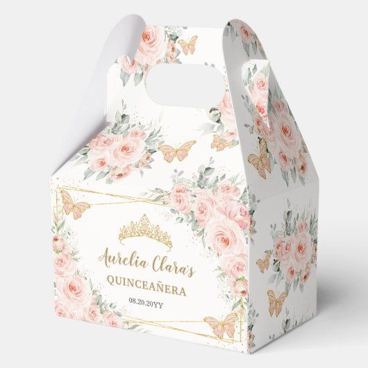 赤面フローラ蝶クリンXV誕生日ゲーブル フェイバーボックス (正面)