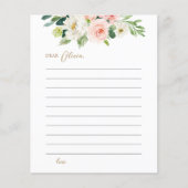 赤面フローラ誕生日タイムカプセルカード (正面)