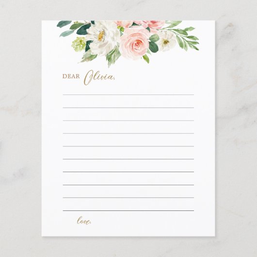 赤面フローラ誕生日タイムカプセルカード (正面)